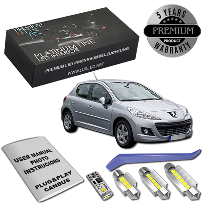 Peugeot 207 LED Интериорен Комплект