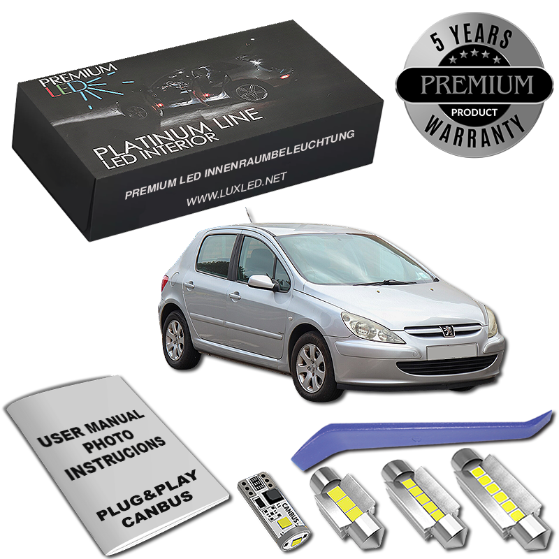 Peugeot 307 LED Интериорен Комплект