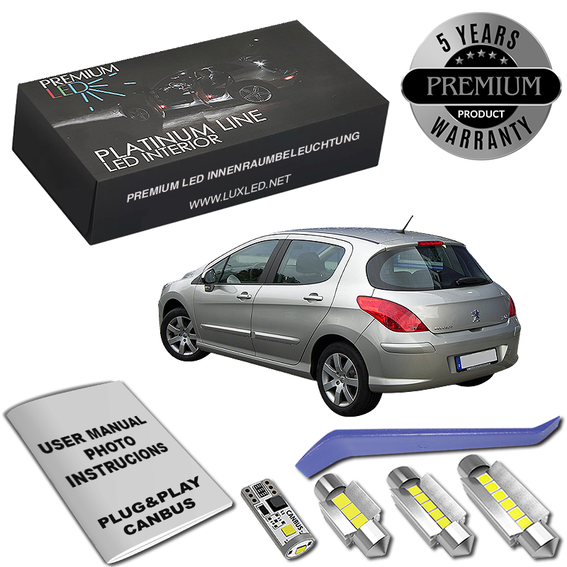 Peugeot 308 LED Интериорен Комплект