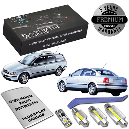VW Passat B5 B5.5 LED Интериорен Комплект